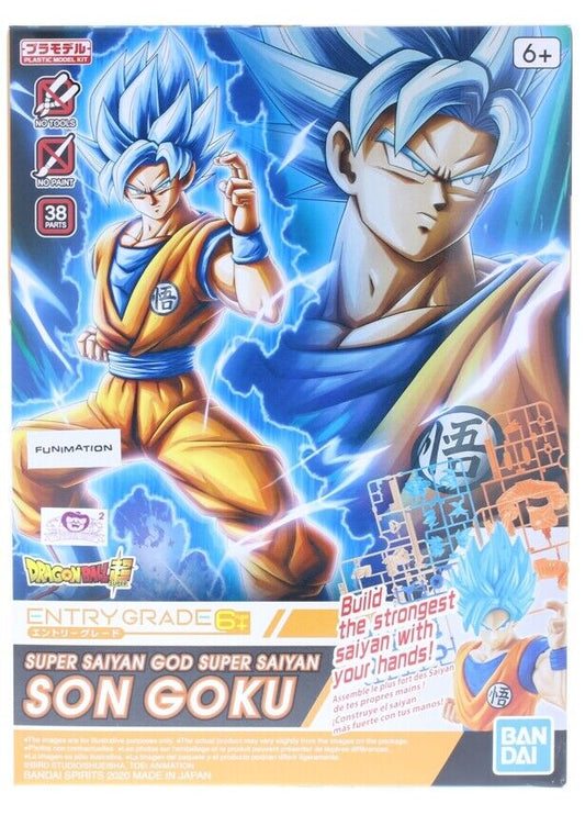 Dragon Ball Z Figurine Figure EntryGrade Plastic Model Kit Super Saiyan God Blue Son Goku