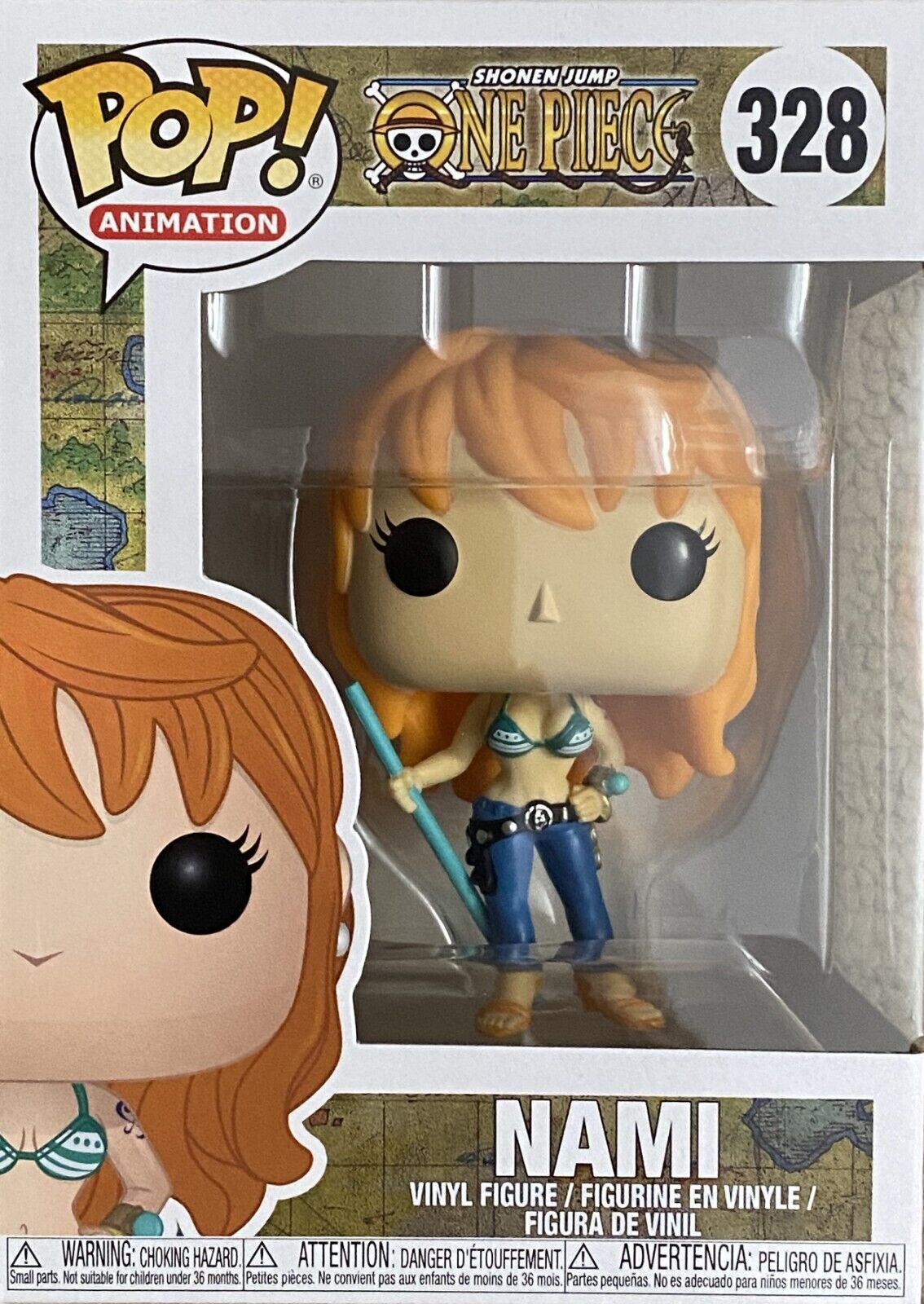 Funko Pop! Animation One Piece: #328 Nami + PoP Protector