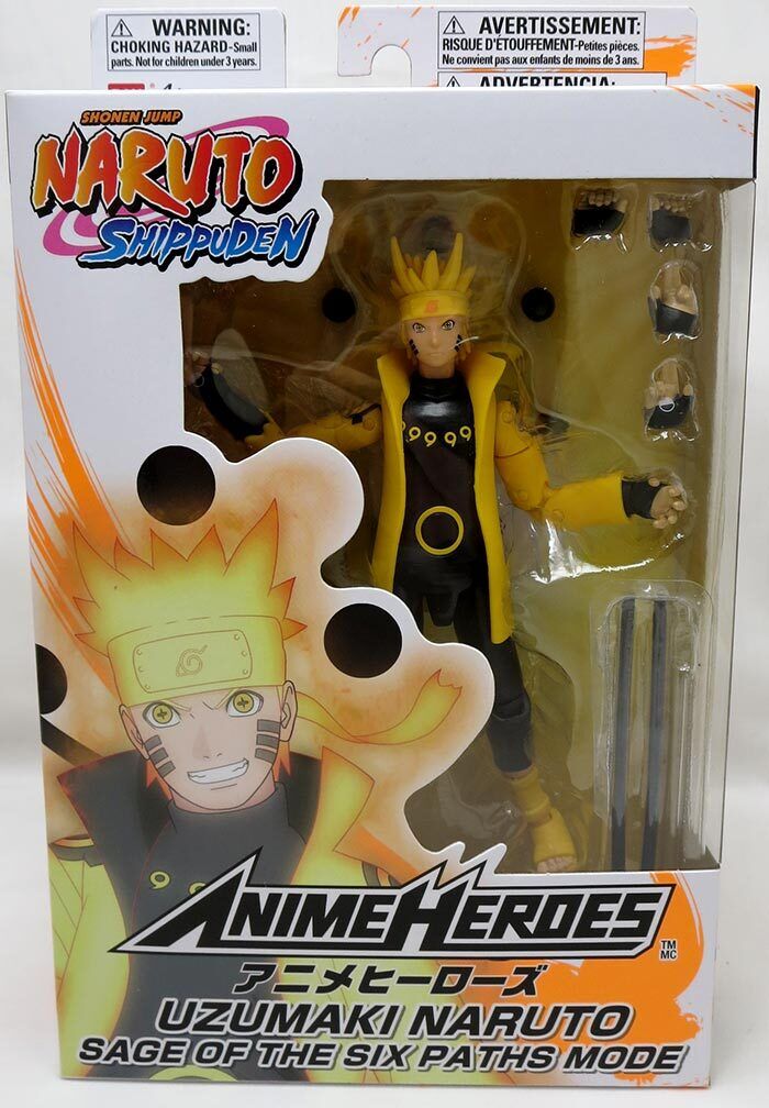 Naruto Anime Heroes Naruto Uzumaki Sage of Six Paths Mode Action Figure