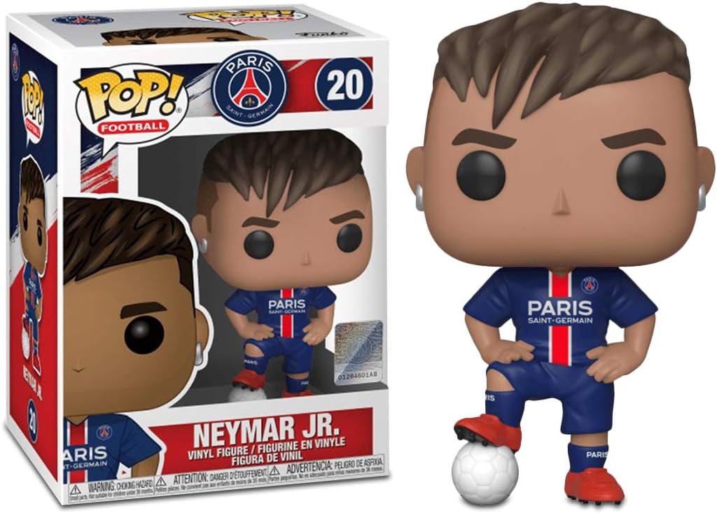 Funko Pop! Football Soccer Paris Saint-Germain Neymar da Silva Santos Jr. 20 + Free Protector