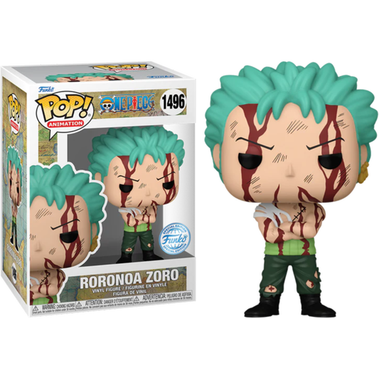 Funko Pop! One Piece Nothing Happened Roronoa Zoro 1496 Funko Special Edition + Free Protector