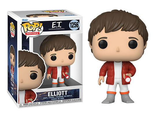 Pop! Movies E.T. The Extra-Terrestrial Vinyl Figure Elliot (with flashlight) #1256 + PoP Protector