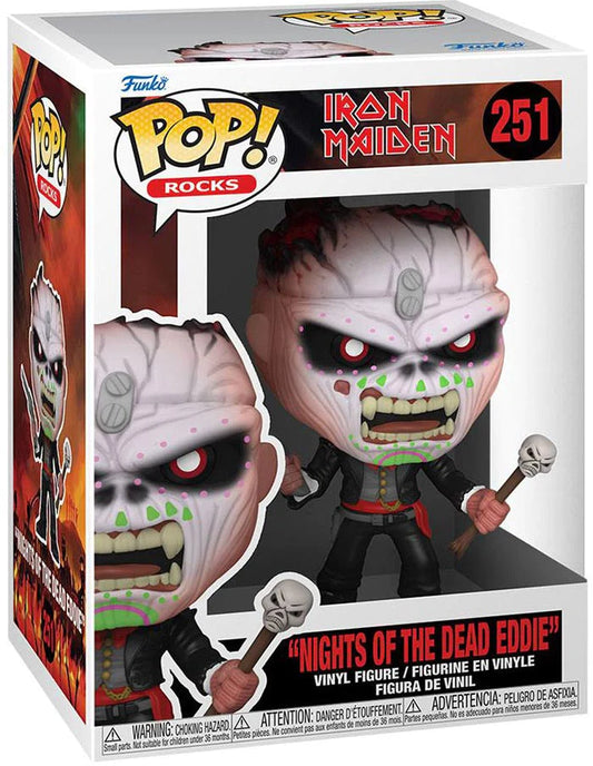 Funko Pop Rocks Iron Maiden Eddie Nights of the Dead #251 Vinyl Figure + PoP Protector