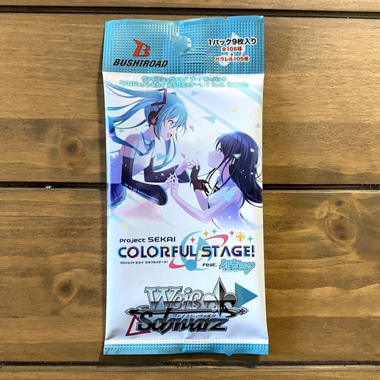 Weiss Schwarz Booster Pack Project Sekai Colorful Stage! feat. Hatsune Miku (1 random pack only) Japanese Version