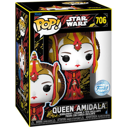Preorder 706 Star Wars Episode I: The Phantom Menace - Queen Amidala 25th Anniversary Retro Series Pop! Vinyl Figure