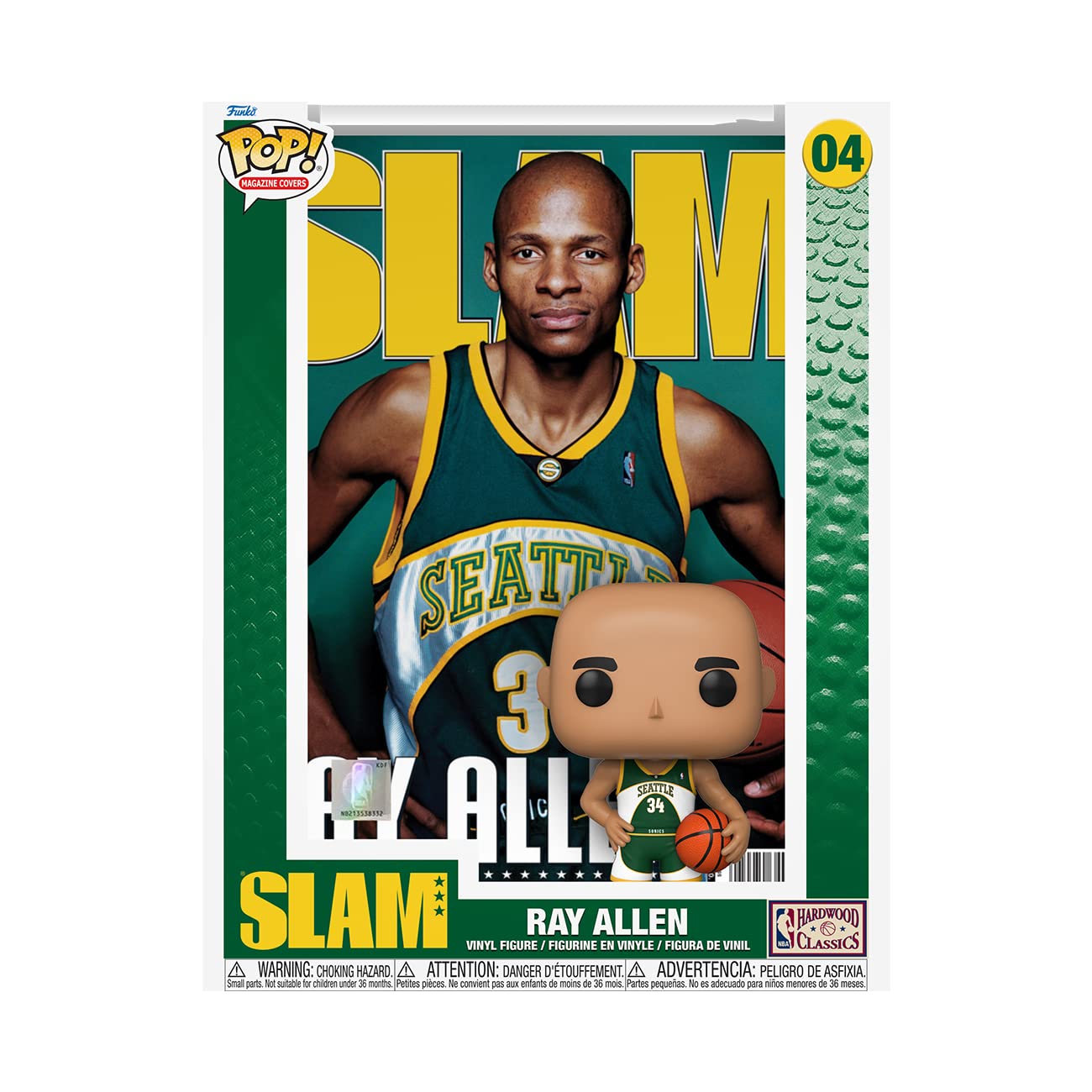 Ray Allen Seattle SuperSonics Pop! Magazine Cover 04 Funko Pop! NBA  SLAM