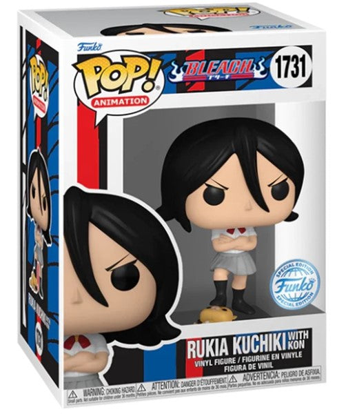 Funko POP! Bleach Rukia Kushiki with Kon 1731 Funko Special Edition + Protector