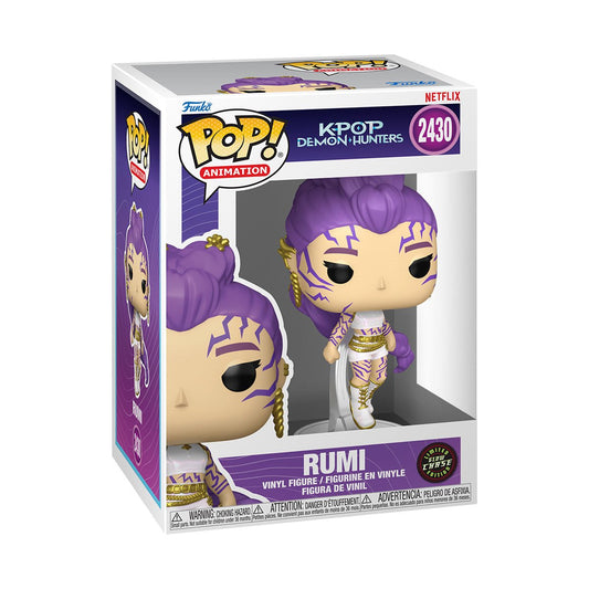 Funko Pop! K-pop Demon Hunters Wave 2 Rumi with Demon Marks 2430 GLOW CHASE Figure + Pop Protector