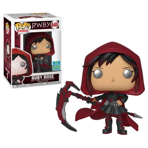 Pop! Animation RWBY Vinyl Figure Ruby Rose (Cape & Hood) #640 2019 Summer Convention Exclusive