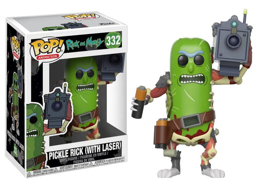 Funko POP! Animation: Rick And Morty - Pickle Rick With Laser #332 + PROTECTOR!
