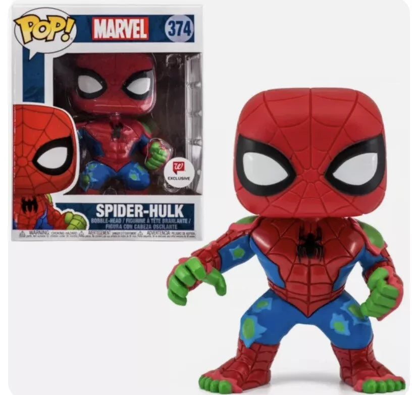 Funko POP! Marvel: Spider-Hulk - Walgreens Exclusive #374 + Protector!