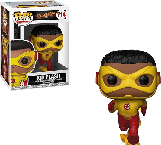 Funko POP! The Flash Fastest Man Alive #713 - Kid Flash + Pop Protector! (VAULTED)