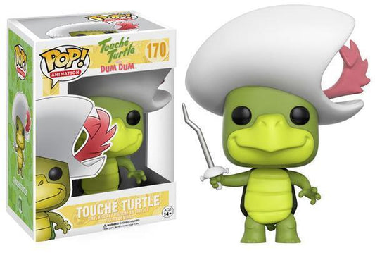 New 170 Pop Animation: Hanna Barbera - Touche Turtle 3.75" Funko Vinyl VAULTED + PoP Protector