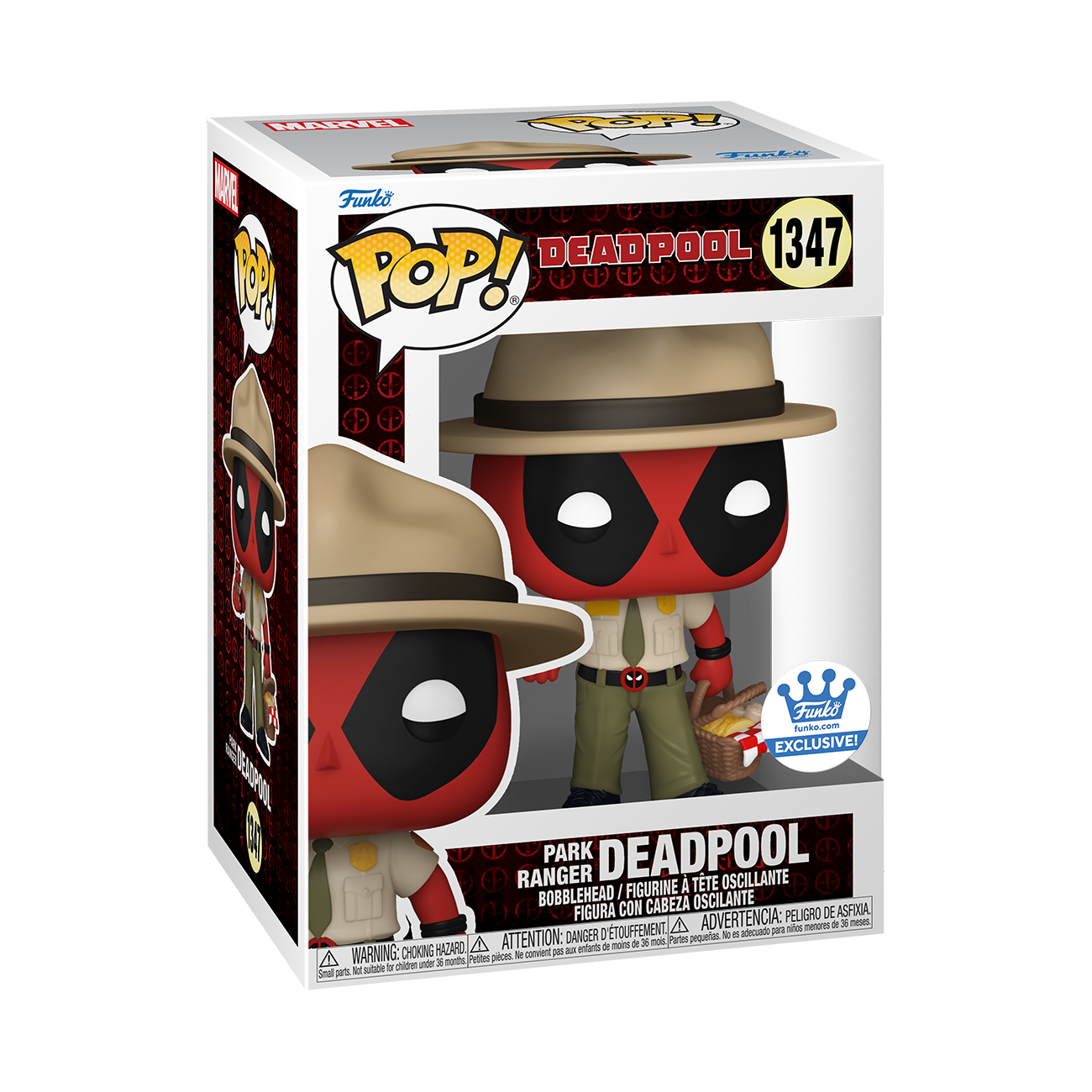 Funko Pop! Park Ranger Deadpool Marvel Deadpool 1347 + PoP Protector