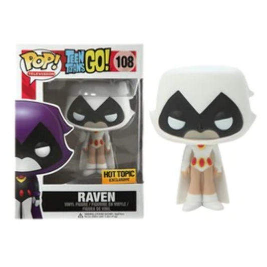 Funko POP! Television: Teen Titans Go! #108 - Raven HOT TOPIC Exclusive + PROTECTOR!