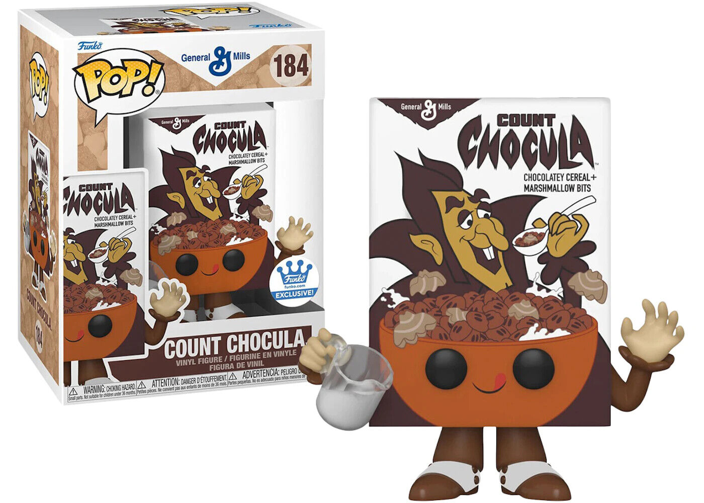 Funko POP! General Mills #184 - Count Chocula Funko Shop Exclusive + PROTECTOR!