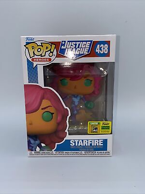 Funko POP! Heroes: Justice League #438 - Starfire Official Sticker + PROTECTOR!