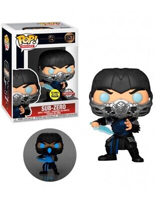 Funko POP! Movies: Mortal Kombat #1057 - Sub-Zero GITD Special Edition + PROTECTOR!