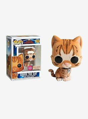 Funko POP! Marvel: Captain Marvel #426 - Goose the Cat Flocked Box Lunch Exclusive (VAULTED) + PROTECTOR!