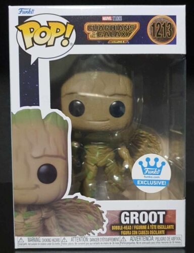 Funko POP! Guardians Of the Galaxy #1213 Funko Shop Exclusive Groot + PROTECTOR!