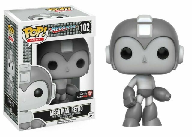 Funko POP! Games: Mega Man Retro #102 Gamestop Exclusive + PROTECTOR!