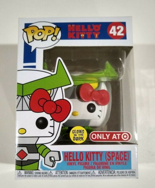 Funko Pop! Sanrio Hello Kitty - Hello Kitty (Space) Glows in the Dark Target Exclusive 42 + FREE PROTECTOR! (VAULTED)