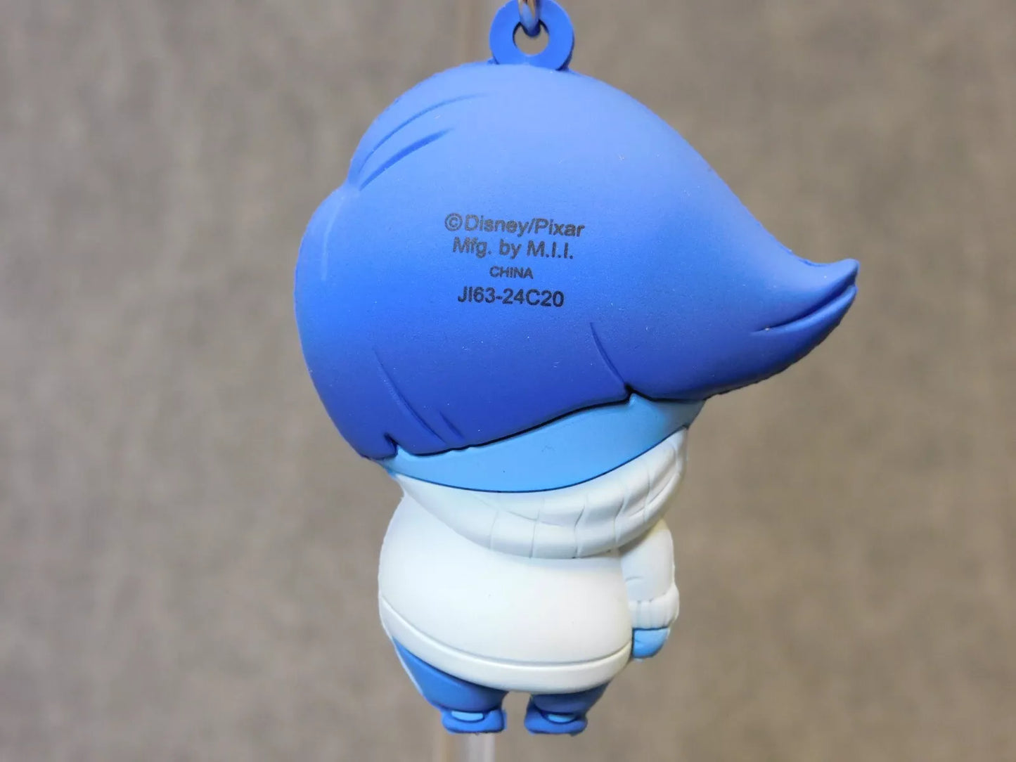 Sadness - Disney Movie New Inside Out Series 2 From Blind Bag Key Chain 3D Foam Bag Clip Figural figure Monogram