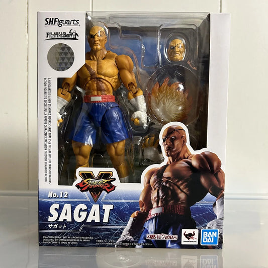 Brand New S.H. Figuarts - Street Fighter - Sagat No. 12 Bandai Tamashi Nations - Capcom