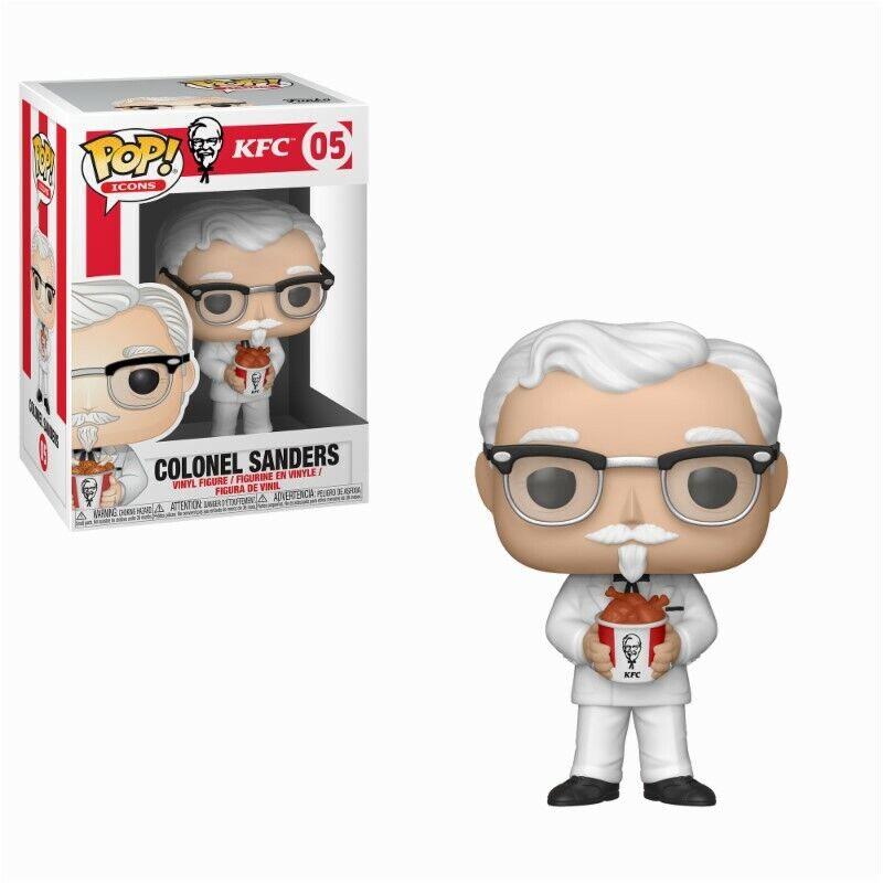 Funko Pop! Colonel Sanders KFC Kentucky Fried Chicken #05 Vinyl Figure + POP PROTECTOR