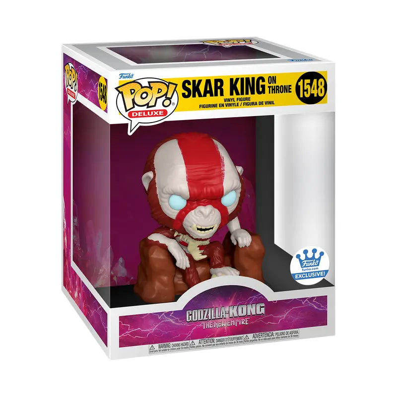 POP! DELUXE SKAR KING ON THRONE (THE NEW EMPIRE) funko shop exclusive 1548 with Protector