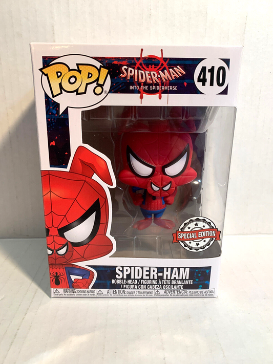Funko Pop! Marvel Spider-Ham #410 Into The Spider-Verse Special Ed. Protector