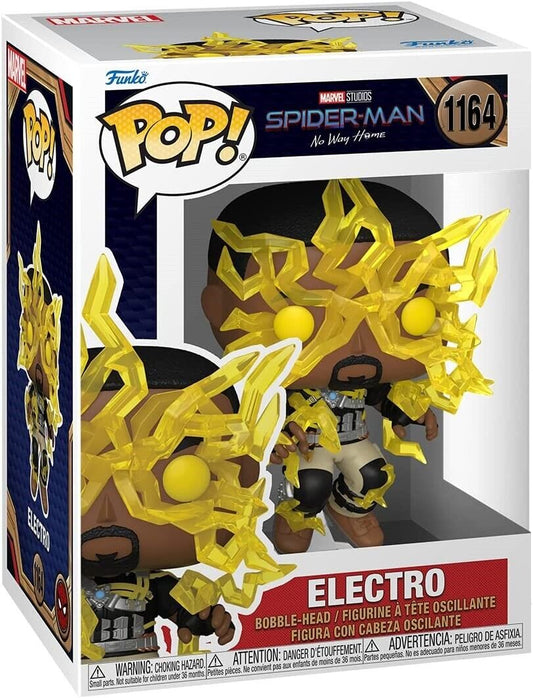 Funko Pop! Marvel Spider-Man No Way Home - Electro (Finale) 1164 + Free Protector