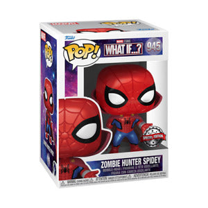 Funko POP! Marvel What If...? #945 - Zombie Hunter Spider Walmart Exclusive + PROTECTOR!