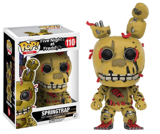 Funko POP! Games Five Nights at Freddy's Springtrap #110 Vinyl Figure (BOX DAMAGE) + PoP Protector