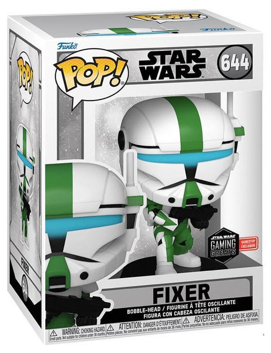 Funko Pop! Fixer 644 Star Wars Gaming Greats Gamestop Exclusive + Free Protector