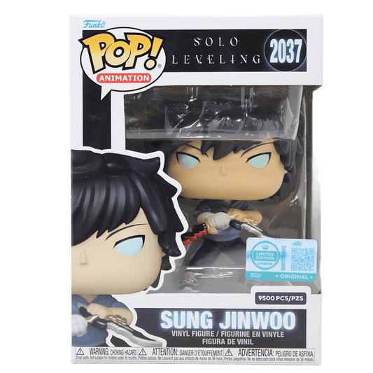 Solo Leveling Sung Jinwoo (Upgrade) Funko Pop! Vinyl Figure #2037 - Exclusive + PoP Protector