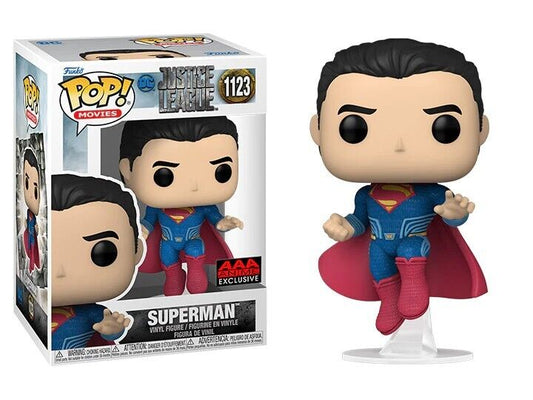 Funko Pop! DC Justice League Superman #1123 AAA Anime Exclusive Figure + Free PoP Protector