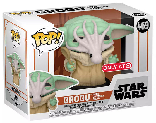 Funko POP! Star Wars Grogu with Chowder Squid #469 Target Exclusive + PoP Protector