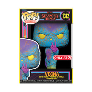 Funko Pop! Television Vecna Blacklight Stranger Things 1312 Target Exclusive + PoP Protector