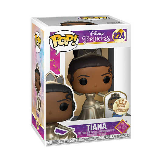 Funko Pop! Disney Princess Tiana Gold Label Funko Shop Exclusive Figure #224 + Free Protector