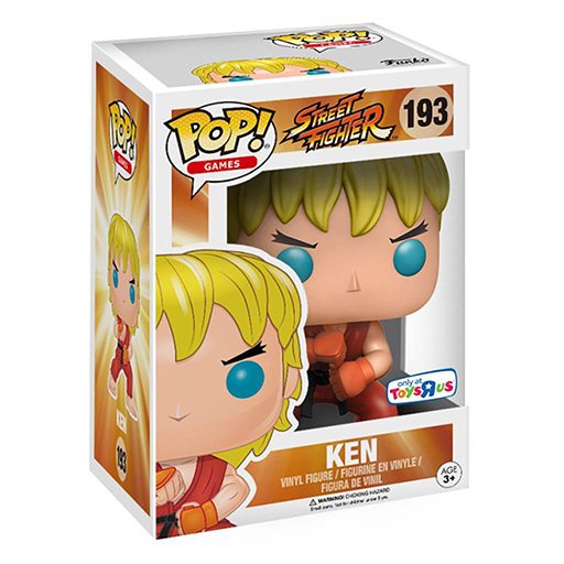 Funko POP Ken (Street Fighter) #193 Toys R Us Exclusive (VAULTED) Figure + POP Protector