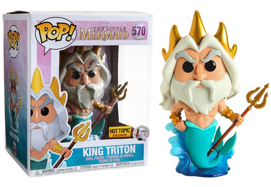 Funko Pop! Disney The Little Mermaid 30 Years - King Triton 570 Hot Topic Exclusive