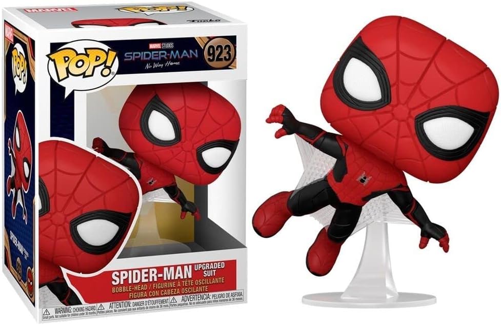 Funko Pop! Marvel Studios Spider-Man No Way Home - Spider-Man Upgraded Suit 923 + Free Protector