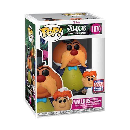 Funko Pop! Disney Alice in Wonderland - Walrus and the Carpenter #1070 Funko 2021 Summer Convention Exclusive (VAULTED) + Free Protector