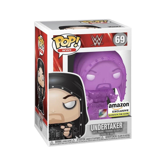 Funko POP! WWE - Undertaker (Purple) (Translucent) Amazon Exclusive GITD #69 + Protector!