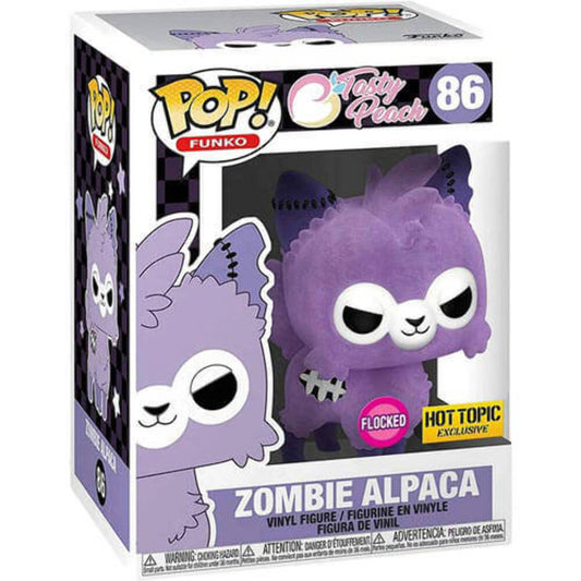 86 Tasty Peach Lavender Zombie Alpaca Flocked 7" Exclusive Funko Pop! Vinyl Figure + Pop Protector