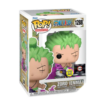 1288 POP! Animation Zoro Enma Chalice Collectibles Glow in the Dark ONE PIECE FUNKO POP! + PoP Protector